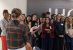UGA students visited Atlanta-based companies Delta Air Lines and IHG Hotels & Resorts on March 21 to learn about the hospitality industry. (Submitted photo)